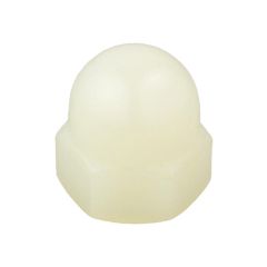 M3 x 0.50p Metric Coarse Nylon 1 Piece Dome Nuts DIN 1587