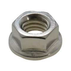 5/16" x 18 TPI UNC Coarse Stainless A2-70 G304 Hex Flange Serrated Nuts DIN 6923