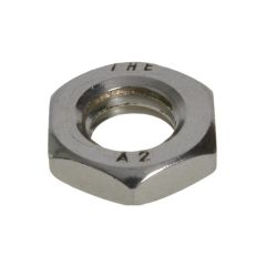 M3 x 0.50p Metric Coarse Stainless A2-35 G304 Hex Thin Lock Nuts DIN 439
