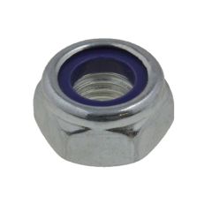 M6 x 1.00p Metric Coarse Zinc Class 10 Hex Nyloc Nuts High Tensile DIN 985