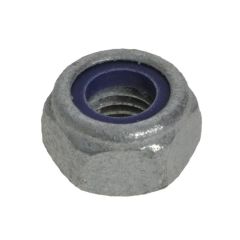 1/2" x 12 TPI BSW Coarse Mechanical Galvanised Grade 2 Hex Nyloc Nuts Low Tensile IFI-100NE