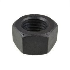 5/8" x 11 TPI UNC Coarse Plain Black Uncoated Grade 8 Hex Plow Nuts High Tensile HEC Standard