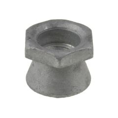M8 x 1.25p Metric Coarse Galvanised Class 5 Hex Security Shear Nuts Low Tensile HEC Standard