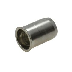 M3 x 0.50p x 9.2 Metric Coarse G304 Stainless Nutsert Countersunk Round Open Smooth Grips 0.5-1.5