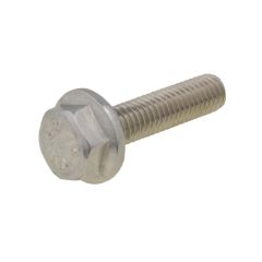 M6 x 1.00p Metric Coarse Stainless A2-70 G304 (10mm AF) Hex Flange Serrated Bolts DIN 6921