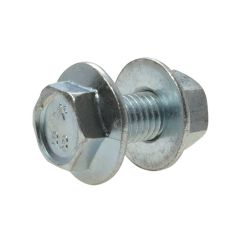 M12 x 1.75p x 30mm Metric Coarse Zinc High Tensile  Hex Flange Purlin Bolt & Nut Class 8.8 AS 1110