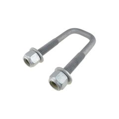 1/2" BSW x 45mm Inside (W) x 175mm Length (L) Galvanised Square U Bolts & Nuts