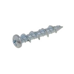 6.5mm x 32mm Zinc Silver Pan Phillips (PH2) Wall Katt Universal Screw Anchor
