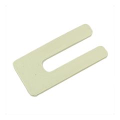 1.5mm x 75mm x 36mm White Plastic Horseshoe Window Packers