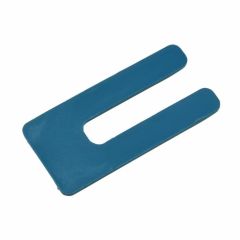 3.2mm x 75mm x 36mm Blue Plastic Horseshoe Window Packers
