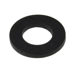 M4 (5/32") x 9mm x 0.8mm Black Nylon Flat Washers HEC Standard