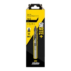 14.5mm Alpha ONSITE+ Step Tip Reduced Shank Drill Bit - 1 Pack Carded 9LMST145R