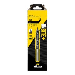 17mm Alpha ONSITE+ Step Tip Reduced Shank Drill Bit - 1 Pack Carded 9LMST170R