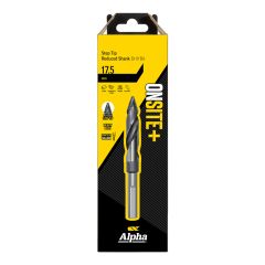17.5mm Alpha ONSITE+ Step Tip Reduced Shank Drill Bit - 1 Pack Carded 9LMST175R