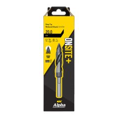 20mm Alpha ONSITE+ Step Tip Reduced Shank Drill Bit - 1 Pack Carded 9LMST200R