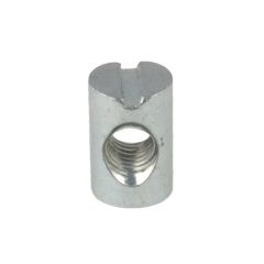 M6 x 9.8mm (D) x 10mm (L) Metric Coarse Zinc Cross Dowel Slotted JCB Barrel Nuts Low Tensile
