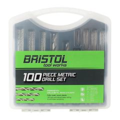 100 Pce 1mm -12mm Metric HSS Jobber Drill Set Bristol by Alpha BTW100M