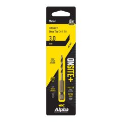 3mm Alpha ONSITE+ Impact Step Tip Drill Bit - 1 Pack Carded C9STQRM030