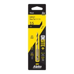 3.5mm Alpha ONSITE+ Impact Step Tip Drill Bit - 1 Pack Carded C9STQRM035