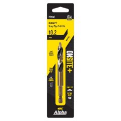 10.2mm Alpha ONSITE+ Impact Step Tip Drill Bit - 1 Pack Carded C9STQRM102