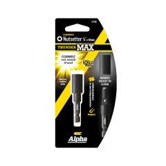 3/8" x 65mm Alpha ThunderMAX Impact Cleanable Magnetic Nutsetter Power Driver Bit - 1 Pack Carded CNS3865SMC