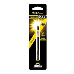 PH2 x 92mm Alpha ThunderMAX Impact Phillips Power Driver Bit - 1 Pack Carded CPH292SM