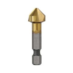 13mm x 42mm HSS Cobalt 3 Flute 90° Countersink 1/4" Hex Quick Change Alpha CS3-13QR