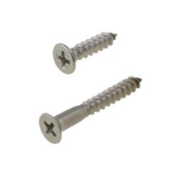 12g (5.50mm) Stainless A2-70 G304 Countersunk Phillips (PH3) Coarse Wood Screws JIS B1112