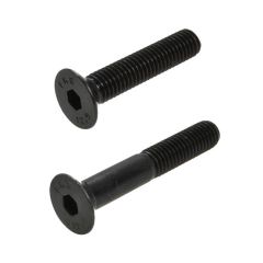 M5 x 0.80p Metric Coarse Plain Black Uncoated Class 12.9 Countersunk Head Socket (3mm Key) Screws DIN 7991