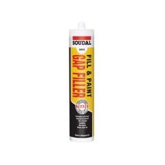 White Fill & Paint Gap Filler Soudal 300ml Cartridge 122394