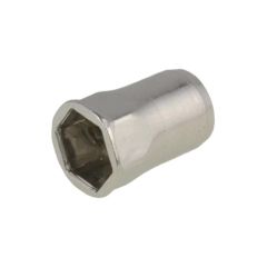M4 x 0.70p x 11 Metric Coarse G304 Stainless Nutsert Countersunk Half Hex Open Smooth Grips 0.5-2.5