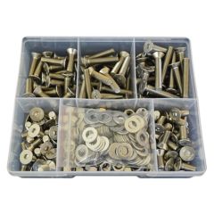 330 Piece M8 Countersunk Socket Nut Washer Stainless G304 Assortment Grab Kit10