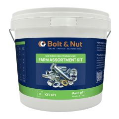 600 Piece 1/4" 5/16" 3/8" 1/2" UNC Bolt Nut Washer Grade 8 Zinc Farm Assortment Kit121