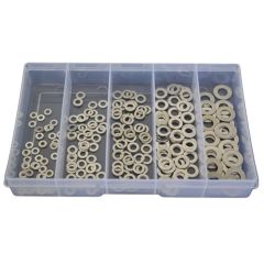225 Piece M3 M4 M5 M6 M8 Flat Washer Stainless G316 Assortment Grab Kit124