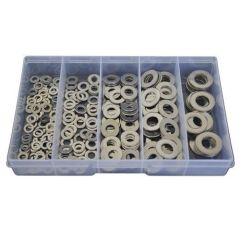 225 Piece M5 M6 M8 M10 M12 Flat Washer Stainless G304 Assortment Grab Kit126