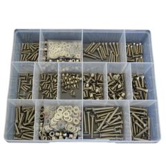 900 Piece M3 M4 Countersunk Socket Nut Washer Stainless G304 Assortment Grab Kit13