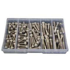90 Piece M6 Socket Cap Stainless G304 Assortment Grab Kit165
