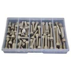 60 Piece 5/16" UNC Socket Cap Stainless G304 Assortment Grab Kit170