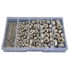190 Piece M5 M6 M8 M10 M12 Hex Standard Nut Stainless G316 Assortment Grab Kit178