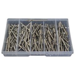 126 Piece 3/16" Dome Pop Rivet Stainless G304 Assortment Grab Kit179