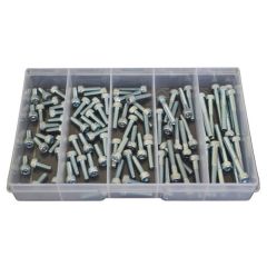 90 Piece M5 Socket Cap Screw High Tensile Zinc Assortment Grab Kit183