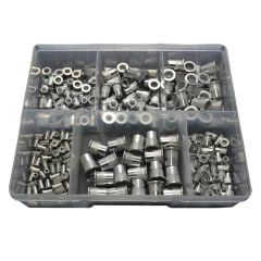 240 Piece M3 M4 M5 M6 M8 M10 Large Flange Nutsert Aluminium Assortment Grab Kit201