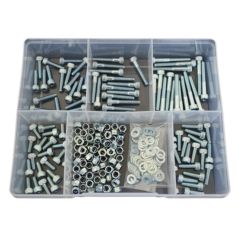 270 Piece M5 Socket Cap Nut Washer High Tensile Zinc Assortment Grab Kit20