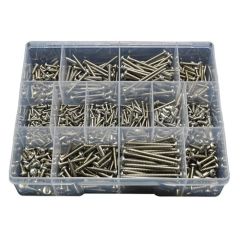 610 Piece 4g 6g 8g Pan Self Tapper Screw Stainless G316 Assortment Grab Kit212