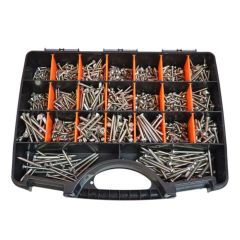 1000 Piece 6g 8g 10g Pan + Countersunk Self Tapper Screw Stainless G304 Assortment Grab Kit214