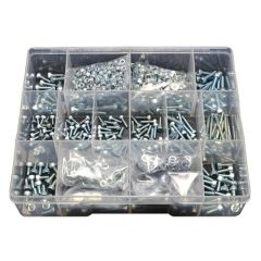630 Piece M3 M4 Socket Cap Nut Washer High Tensile Zinc Assortment Grab Kit256