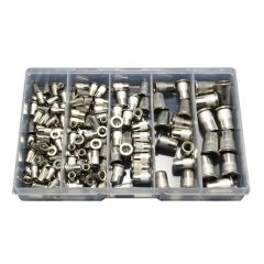 135 Piece M4 M5 M6 M8 M10 Large Flange Nutsert Stainless G304 Assortment Grab Kit261