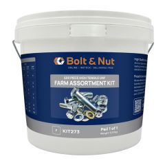 600 Piece 1/4" 5/16" 3/8" 1/2" UNF Bolt Nut Washer Grade 8 Zinc Farm Assortment Kit273