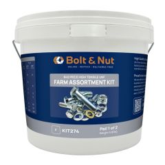 840 Piece 1/4" 5/16" 3/8" 1/2" UNF Bolt Nut Washer Grade 8 Zinc Farm Assortment Kit274