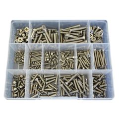 345 Piece M3 M4 M5 M6 Countersunk Machine Screw Stainless G304 Assortment Grab Kit38